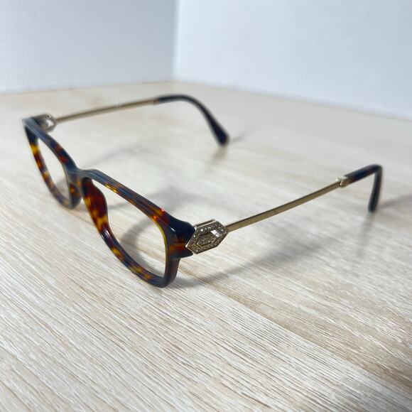 Bvlgari 4180-B 504 Eyeglasses W/ Rhinestones FRAME ONLY Tortoise Shell 52-16-140 main image 7